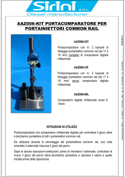 aaz006-kit portacomparatore per portainiettori common rail