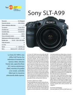Sony SLT-A99 - Fotografia.it