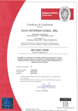 ISO 9001:2008 - Diva International