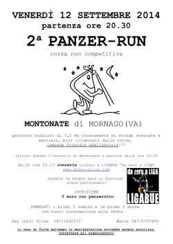 Panzer Run - Atletica Verbano