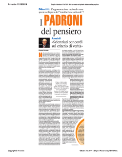 intervista ad Ugo Amaldi