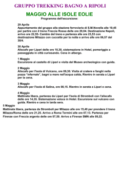 GRUPPO TREKKING BAGNO A RIPOLI MAGGIO ALLE ISOLE EOLIE