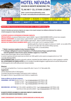 Listino Prezzi PDF - Lorenzi Hotel