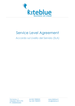 Service Level Agreement