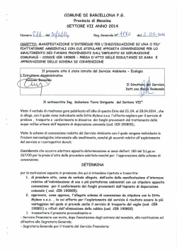 COMUNE DI BARCELLONA PG Provincia di Messina SETTORE VII