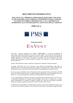 DOCUMENTO INFORMATIVO PMS S.P.A.