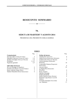 RESOCONTO SOMMARIO
