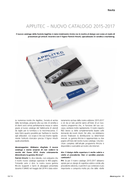 Applitec – Nuovo catalogo 2015-2017 - DECO Magazine