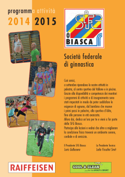 Società federale di ginnastica programma attività