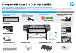Stampante HP Latex 310 (1,37 m/54 pollici)