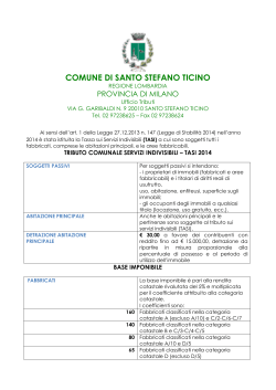 nota informativa - Comune di Santo Stefano Ticino