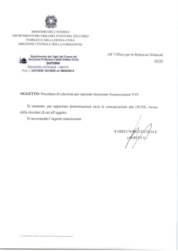 Procedura di selezione
