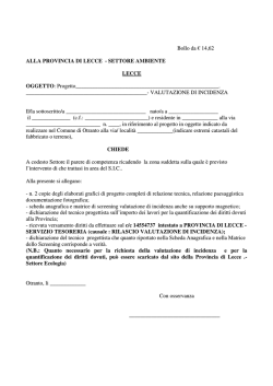 Istanza SIC - Comune di Otranto