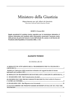 Allegato tecnico - Ministero della Giustizia