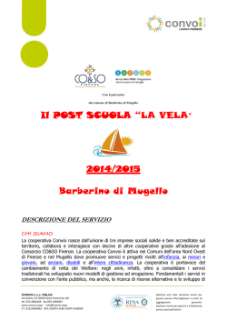 la vela - Cooperativa CONVOI Onlus Firenze