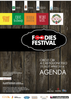 il programma della manifestazione foodies