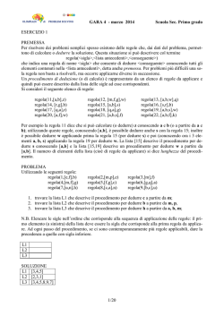 GARA 4 - marzo 2014 Scuola Sec. Primo grado 1/20 ESERCIZIO 1