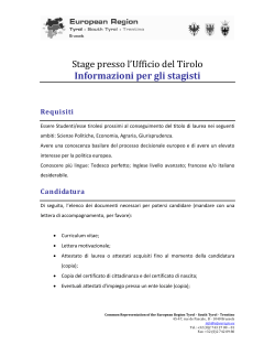 Informazioni per gli stagisti (italiano) [PDF]