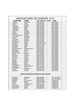 graduatorie scuola primaria 2014-15