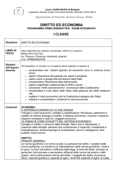 Diritto ed Economia 1 biennio