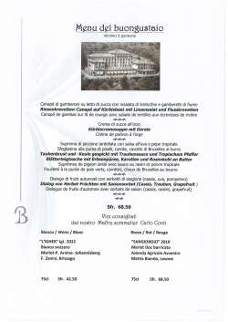 Menu "Buongustaio"