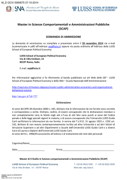 Domanda di ammissione (file  548 Kb)