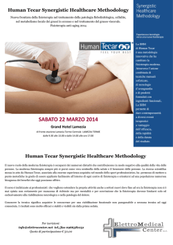 Human Tecar Synergistic Healthcare Methodology