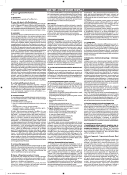 HOMI 2015 &bull; REGOLAMENTO GENERALE