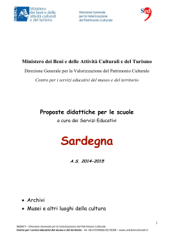 A.S. 2014-2015 - Direzione regionale beni culturali e paesaggistici