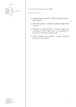 aggiornamento normativo n 43-2014