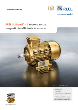 REEL SuPremE® – il motore senza magneti più efficiente al