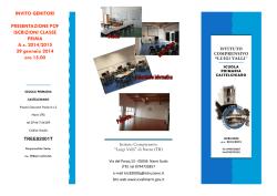 INVITO GENITORI PRESENTAZIONE POF ISCRIZIONI CLASSE