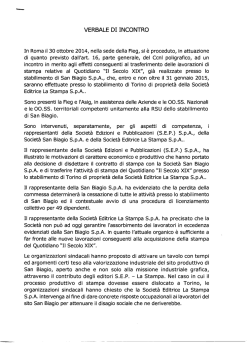 FIEG Verbale Incontro 30 ottobre 2014