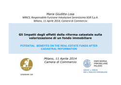 Gli Impatti degli effetti fiscali della riforma catastale sulla