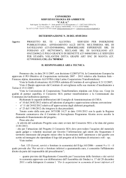 determinazione n. 38 del 05/05/2014 progetto re. te