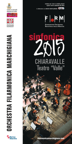 Cart CHIARAVALLE 2015 new - Orchestra Filarmonica Marchigiana