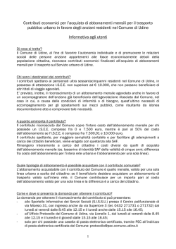 Informativa agli utenti