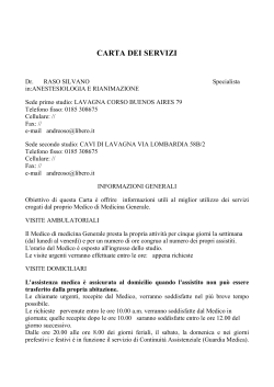 Dr. Raso Silvano.rtf - ASL n. 4 Chiavarese