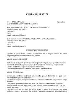 Dr. Raso Silvano.rtf - ASL n. 4 Chiavarese