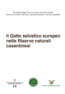 Il Gatto selvatico europeo nelle Riserve naturali