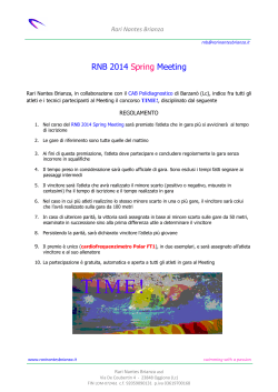 RNB 2014 Spring Meeting