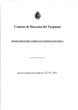 Regolamento servizio comitato mensa scolastica