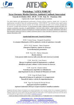 Programma terza giornata