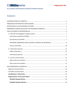 Integrazione SAL Sommario