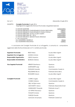 E S I T O - SAP Alessandria