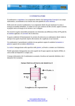 I CONDENSATORI - Elettronica Audio