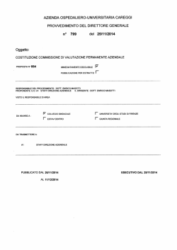 costituire la Commissione di Valutazione Permanente aziendale