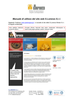 Istruzioni per la registrazione