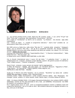 Gianni Drudi - Story