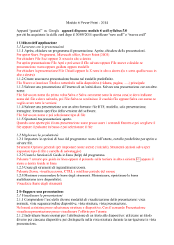Appunti Corso ECDL modulo 6 (20 novembre 2014)